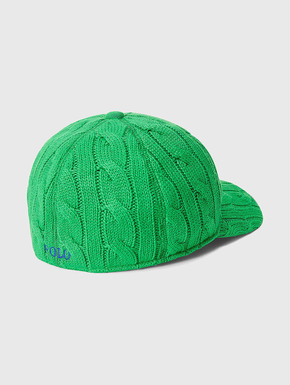 Baseball cap with knitted wool effect - 2