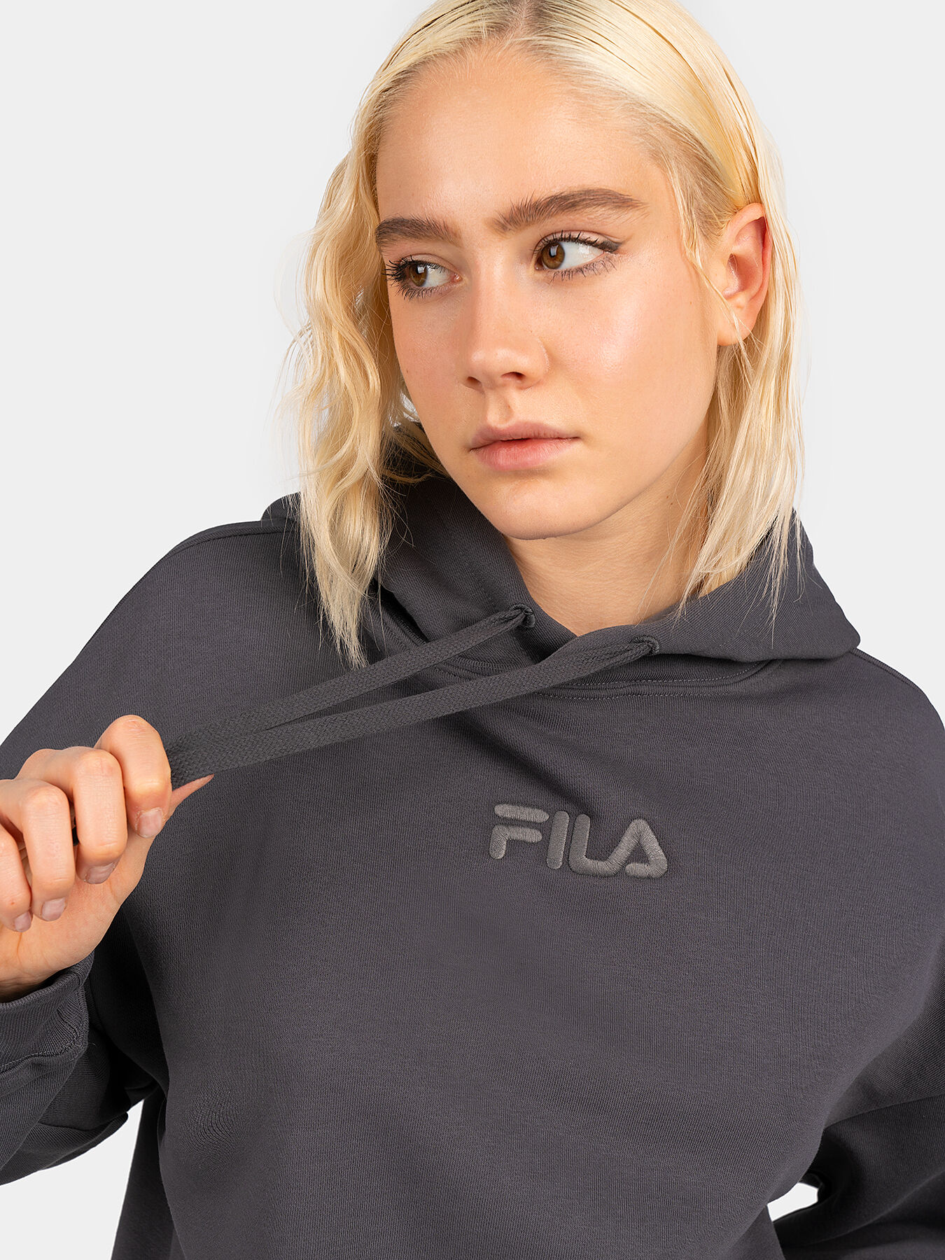 TASHA hooded sweatshirt in grey color brand FILA Globalbrandsstore en