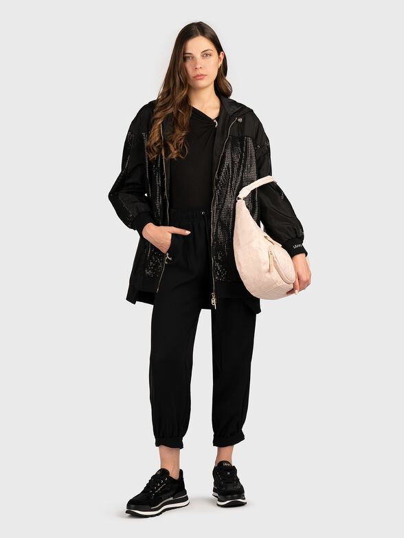 Sports trousers with golden details - 3