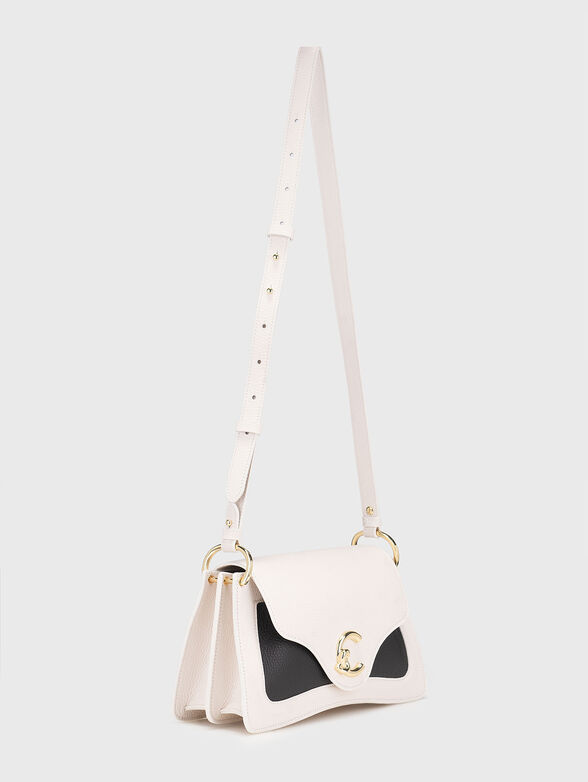 Grained effect leather crossbody bag - 2