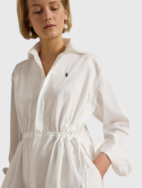 Cotton shirt-style dress - 3