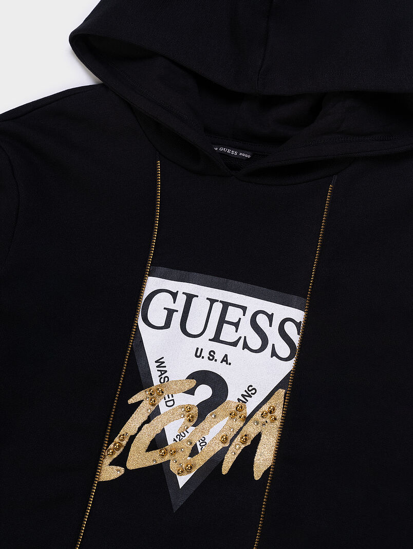 ICON sweatshirt dress with gold accents - 3
