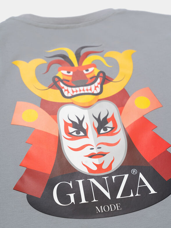 T-shirt in grey with logo print - 5