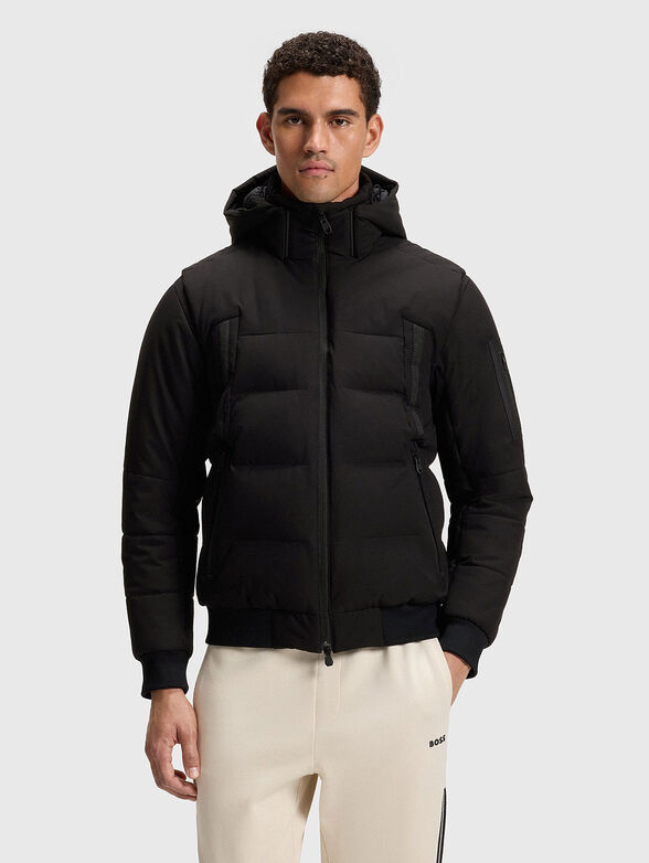 Hooded jacket with logo detail - 1