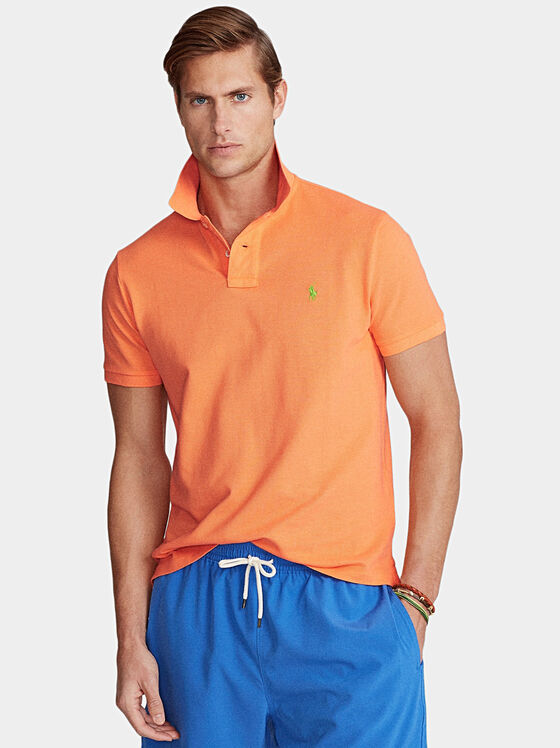 Поло-шърт в оранжев цвят - 1
