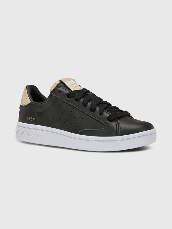 Lozan black sports shoes with laces - 1