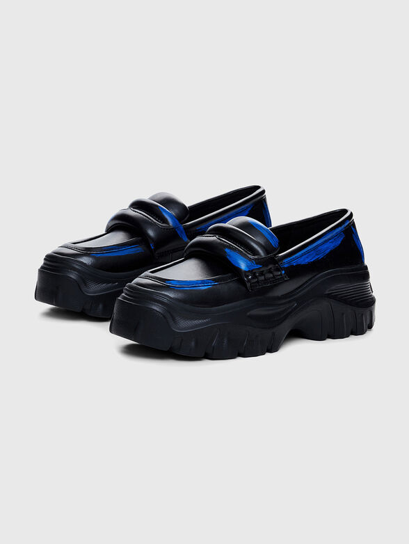 Moccasins with blue highlights - 2