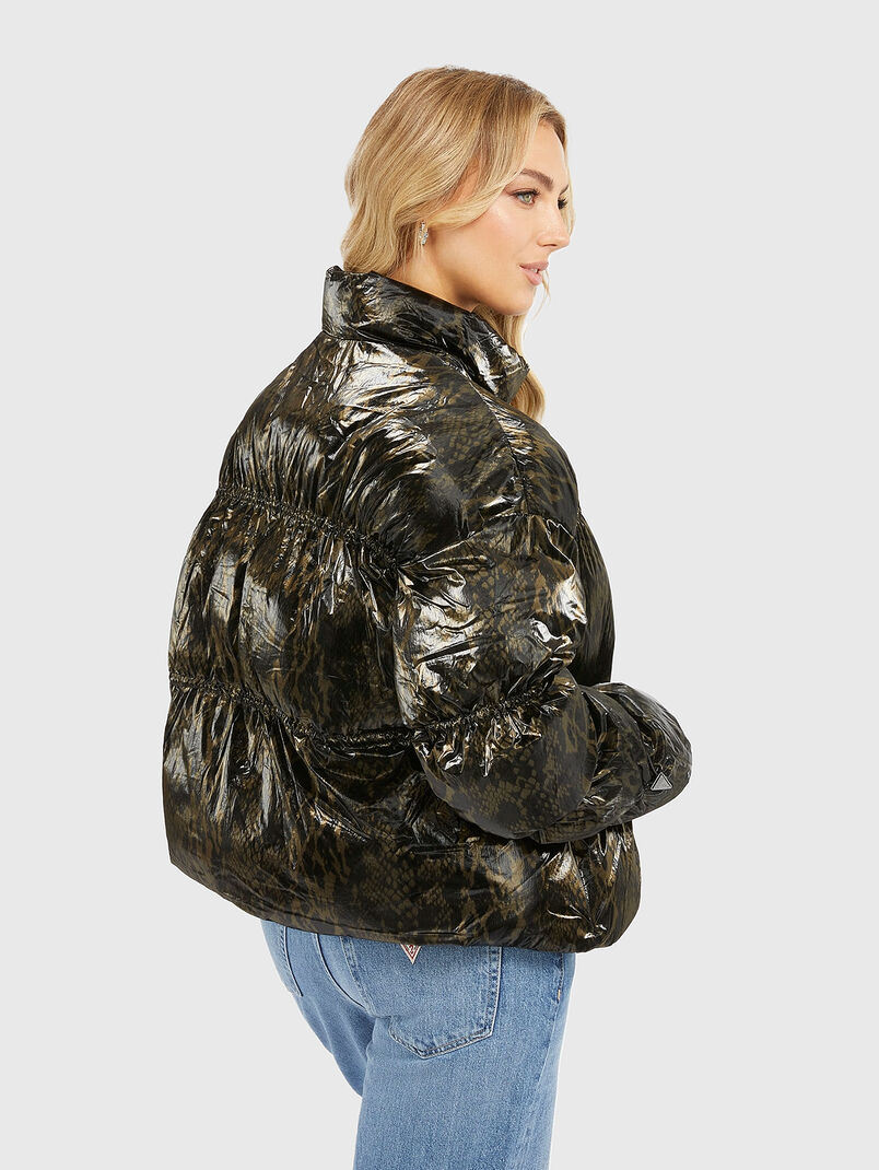 MARIKA puffer jacket with an animal print - 3