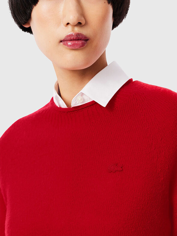 Crew neck wool sweater - 4