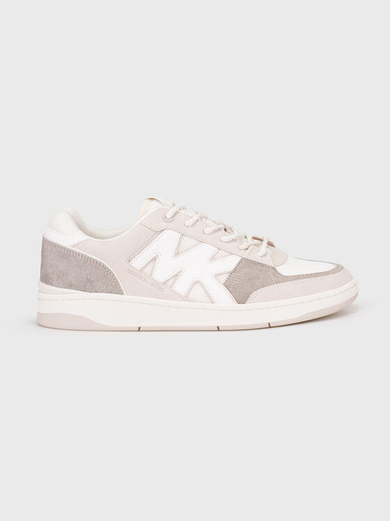 Leather and suede sneakers - 1