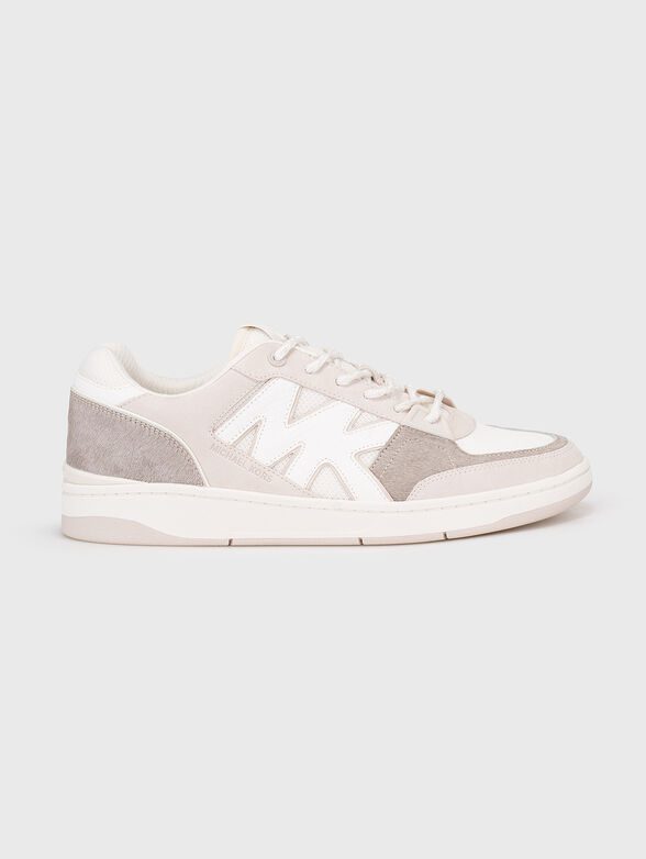 Leather and suede sneakers - 1