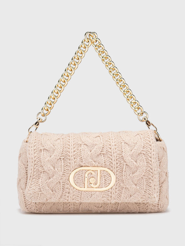 Crossbody bag with knitted texture - 1