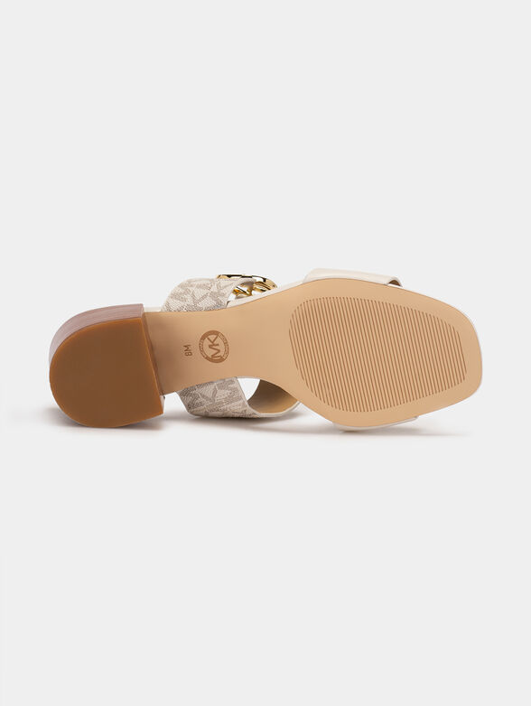 Sandals with monogram logo print  - 5