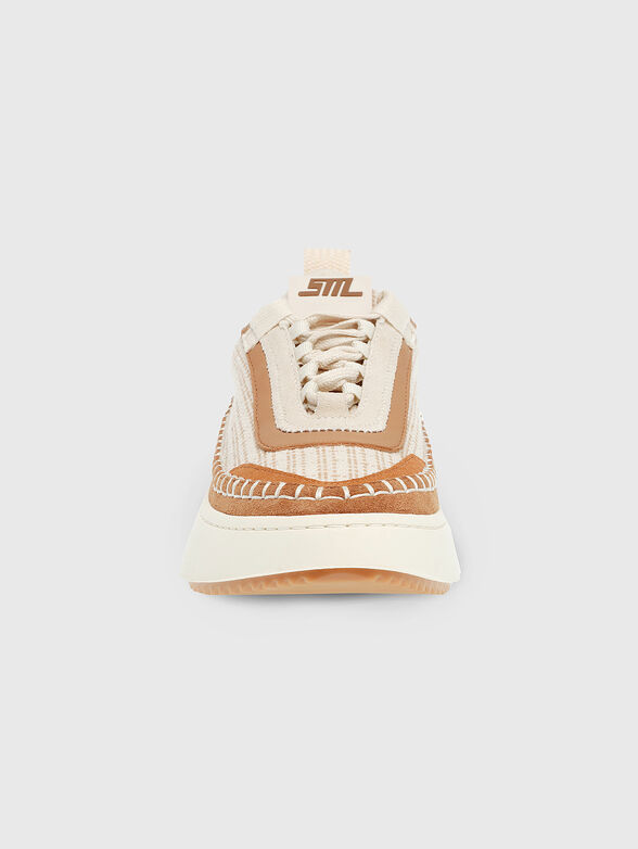 DOUBLETAKE sneaker in beige on platform - 4
