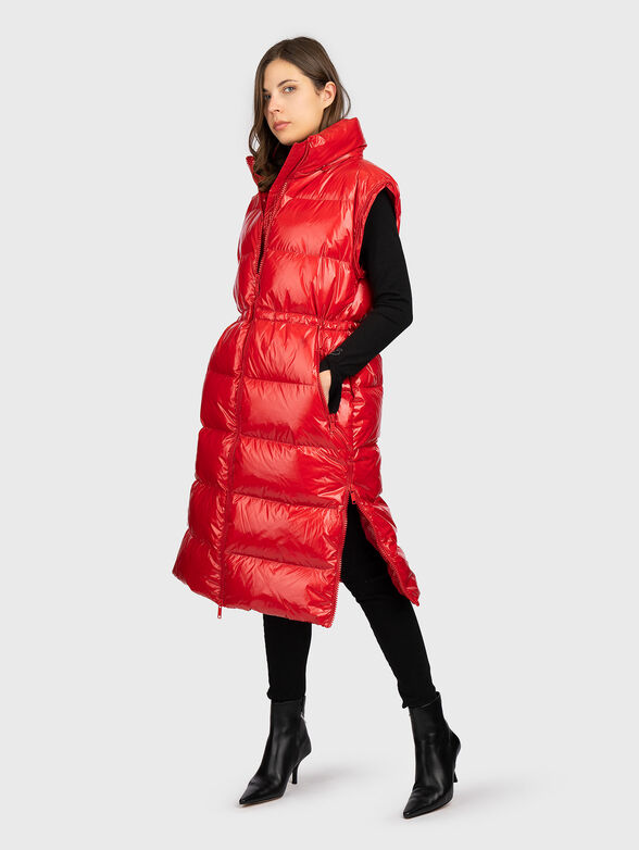 Long hooded padded jacket - 2