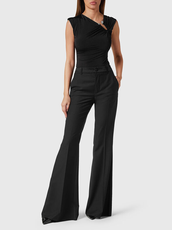 Wool blend trousers  - 4