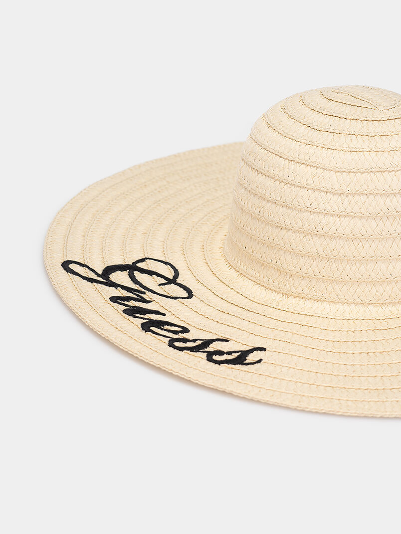 Beach hat with logo inscription - 3