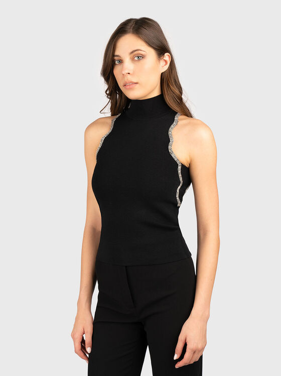 Top with high neckline and logo - 1