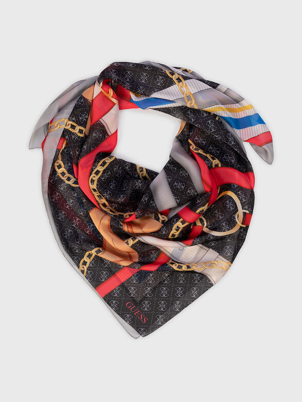 Square scarf with print - 1