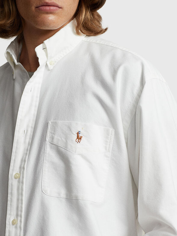 White cotton shirt  - 4