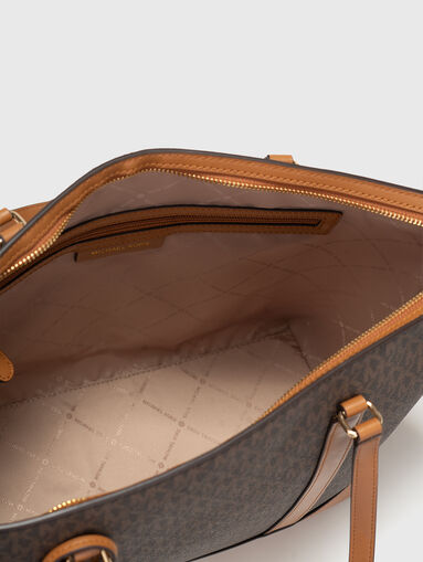 Brown bag with monogram logo print - 5