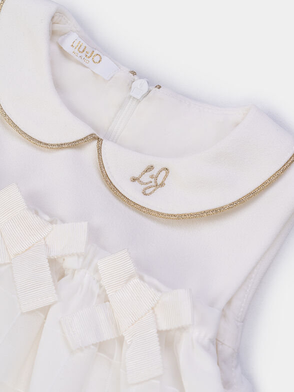 Two-piece dress with gold details - 4