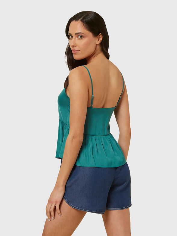 SUMMER GLAM dark blue top with thin straps - 2