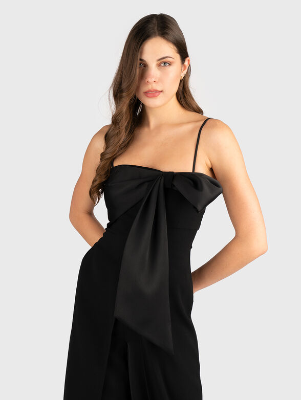 Jumpsuit with accent ribbon - 2