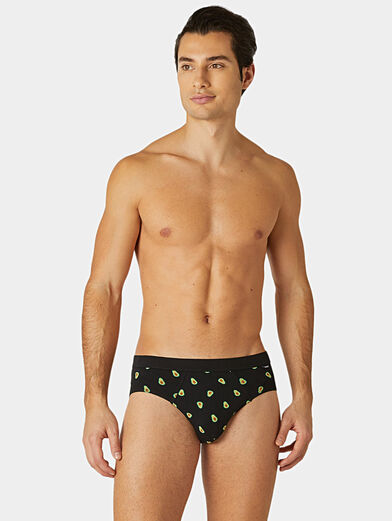 HAPPY HOUR black briefs with print - 3