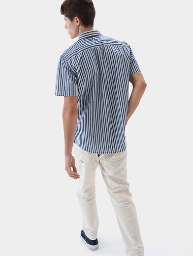 Striped shirt with short sleeves - 3