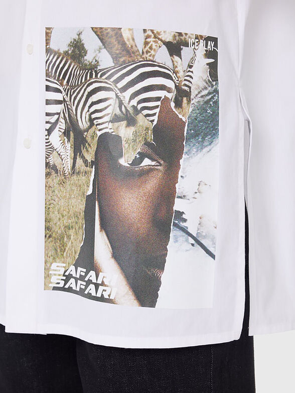 Shirt with contrast print - 3