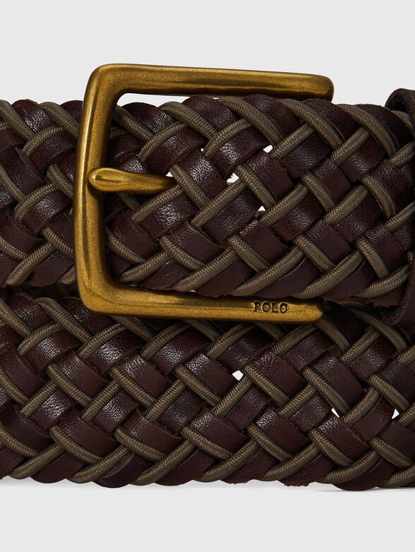 Woven leather belt - 2
