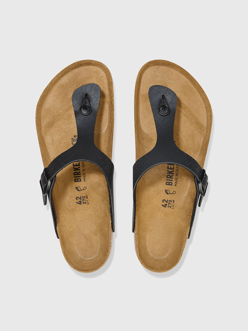 GIZEH slippers with saffiano effect - 3