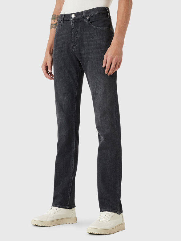 Straight jeans with washed effect - 1