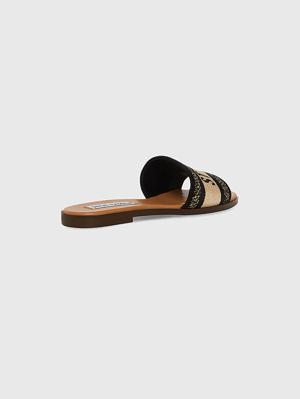 KNOX slippers with gold accents - 4