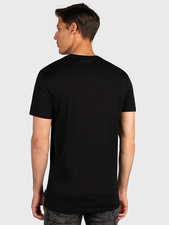 Black T-shirt with logo patch - 2