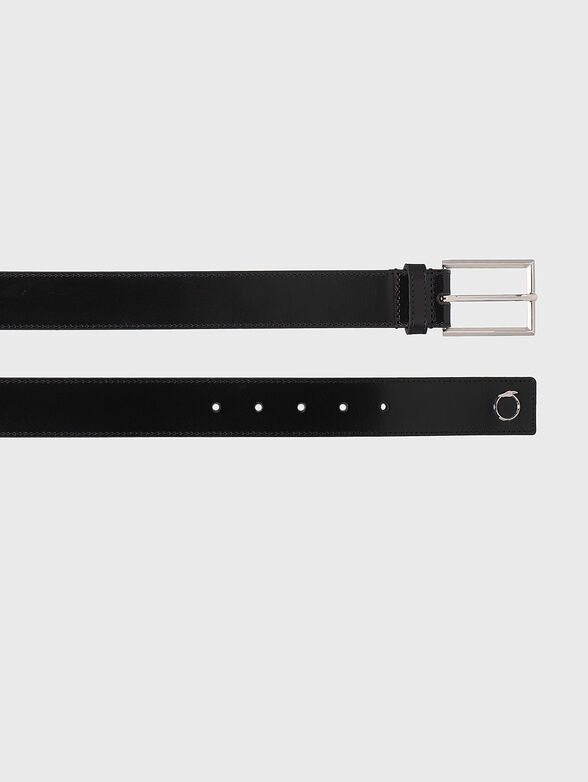 Leather belt with logo detail - 2