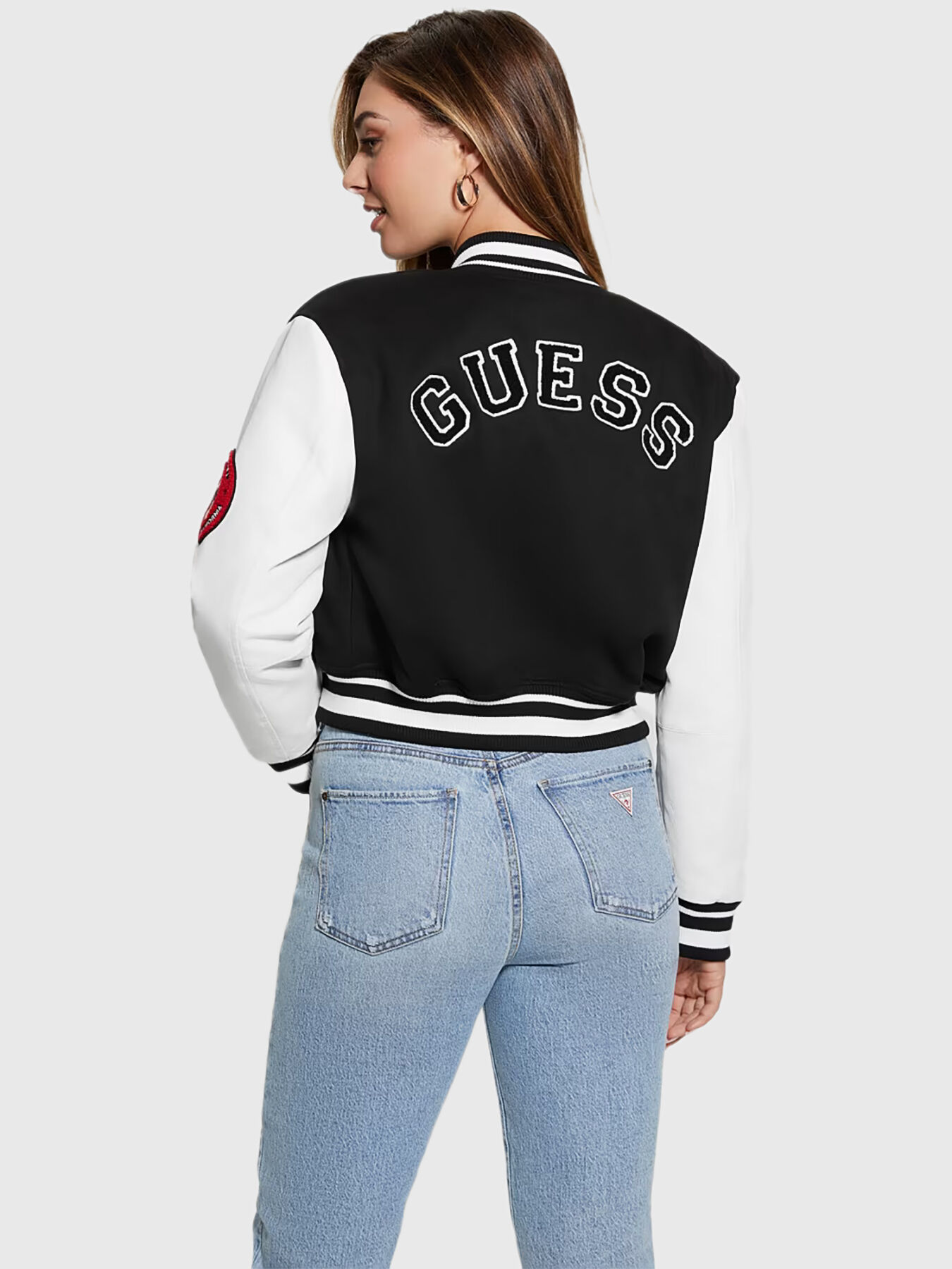 Varsity jacket guess top