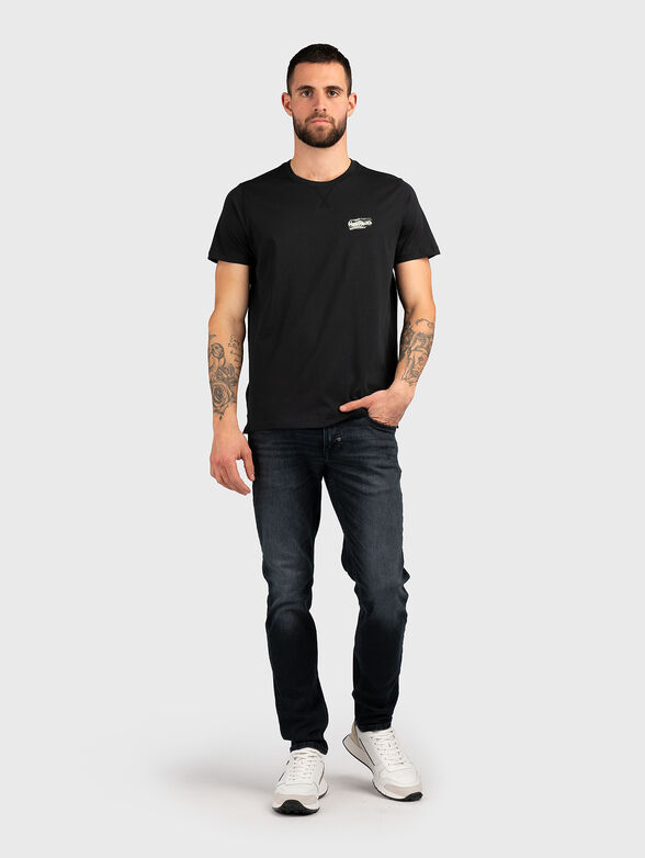 CHASE cotton T-shirt in black  - 2