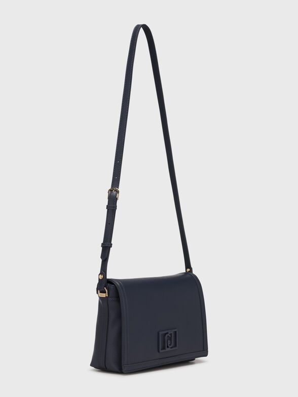 Dark blue crossbody bag with logo detail - 2