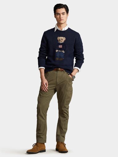 Sweater in cotton blend with Polo Bear motif  - 5