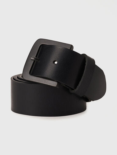 Black leather belt  - 3