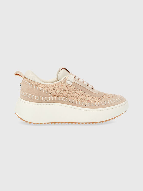 DOUBLETAKE sneaker in beige on platform - 1