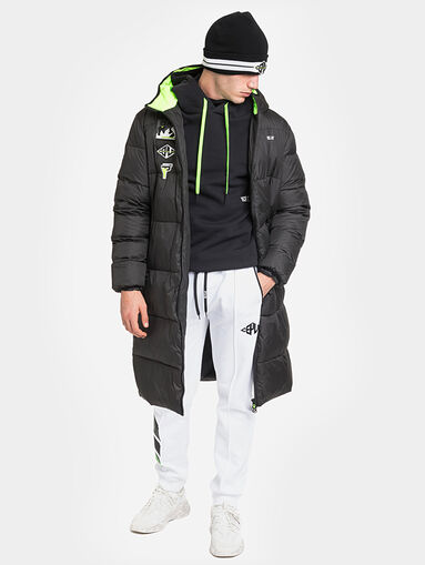 Hooded sweatshirt with neon laces - 5