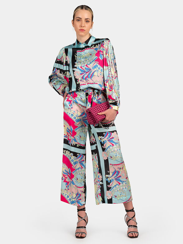 Trousers with abstract animal print - 4