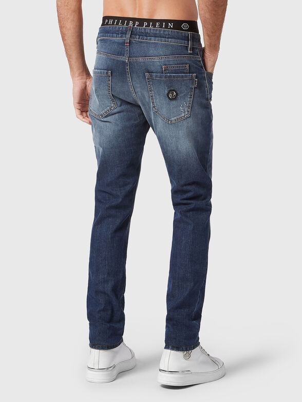 Blue jeans with washed effect - 1