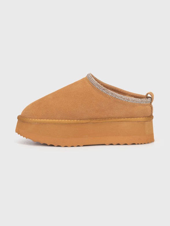 JANE 02 suede platform mules - 4