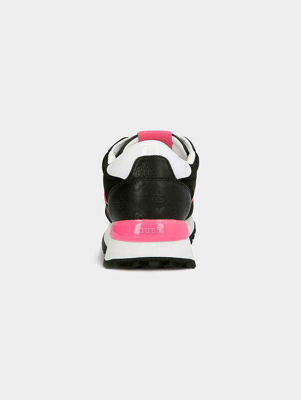 SAMSIN Black sneakers with debossed logo print - 2