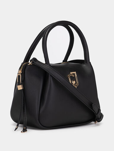 Bag with two types of handles and gold accent - 4