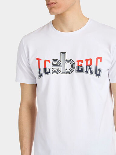 White T-shirt with logo - 4